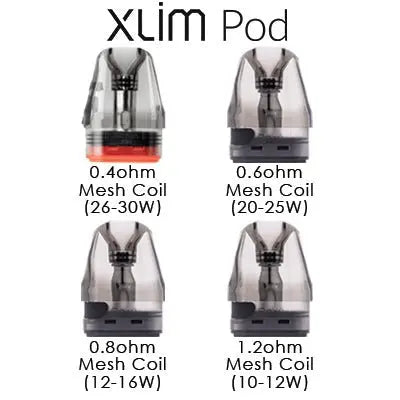 OXVA XLIM V2 Replacement Cartridges – 3 - Pack Refillable Pods for XLIM Series Pod Systems - We Vape