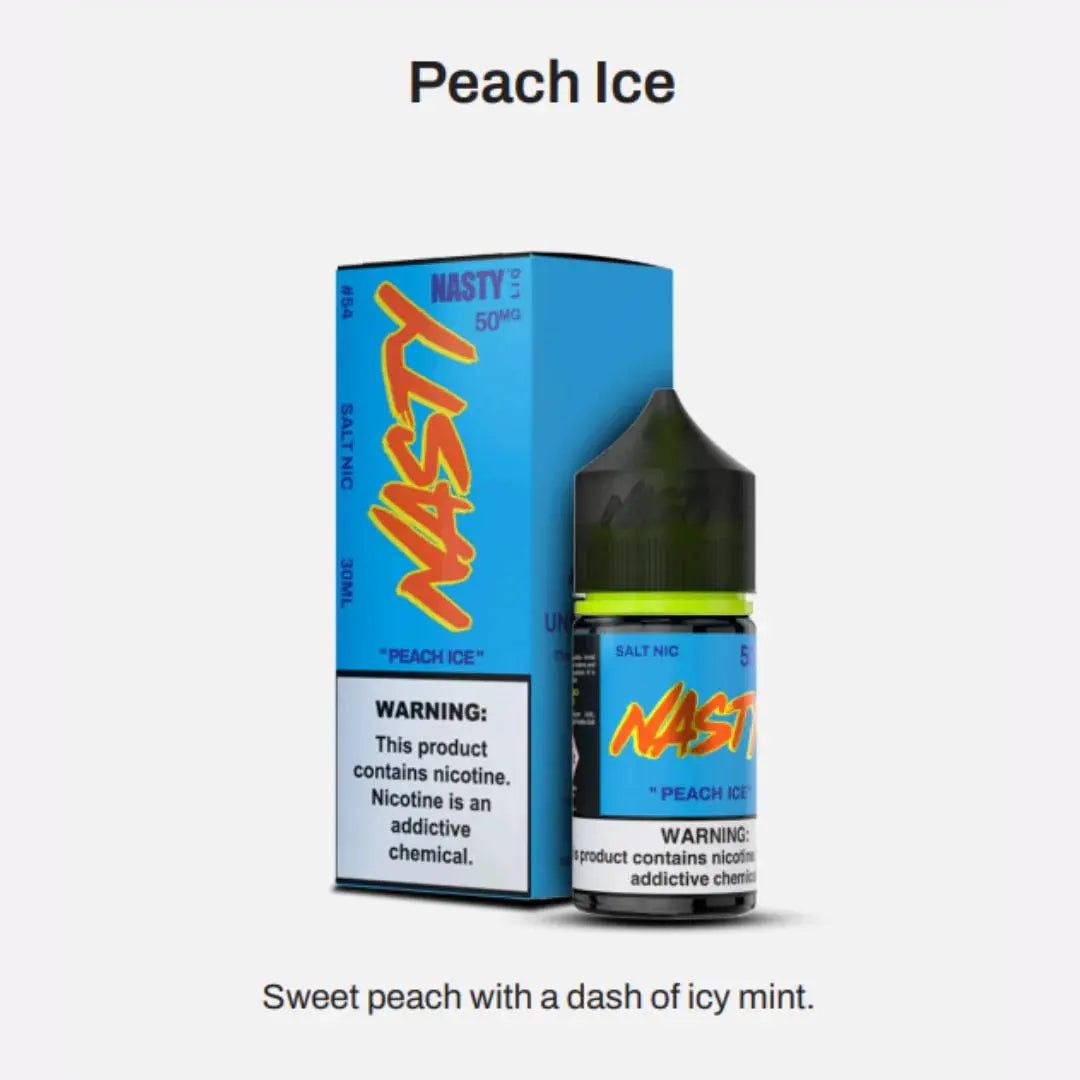 Peach ice by Nasty Juices (Saltnic) - We Vape