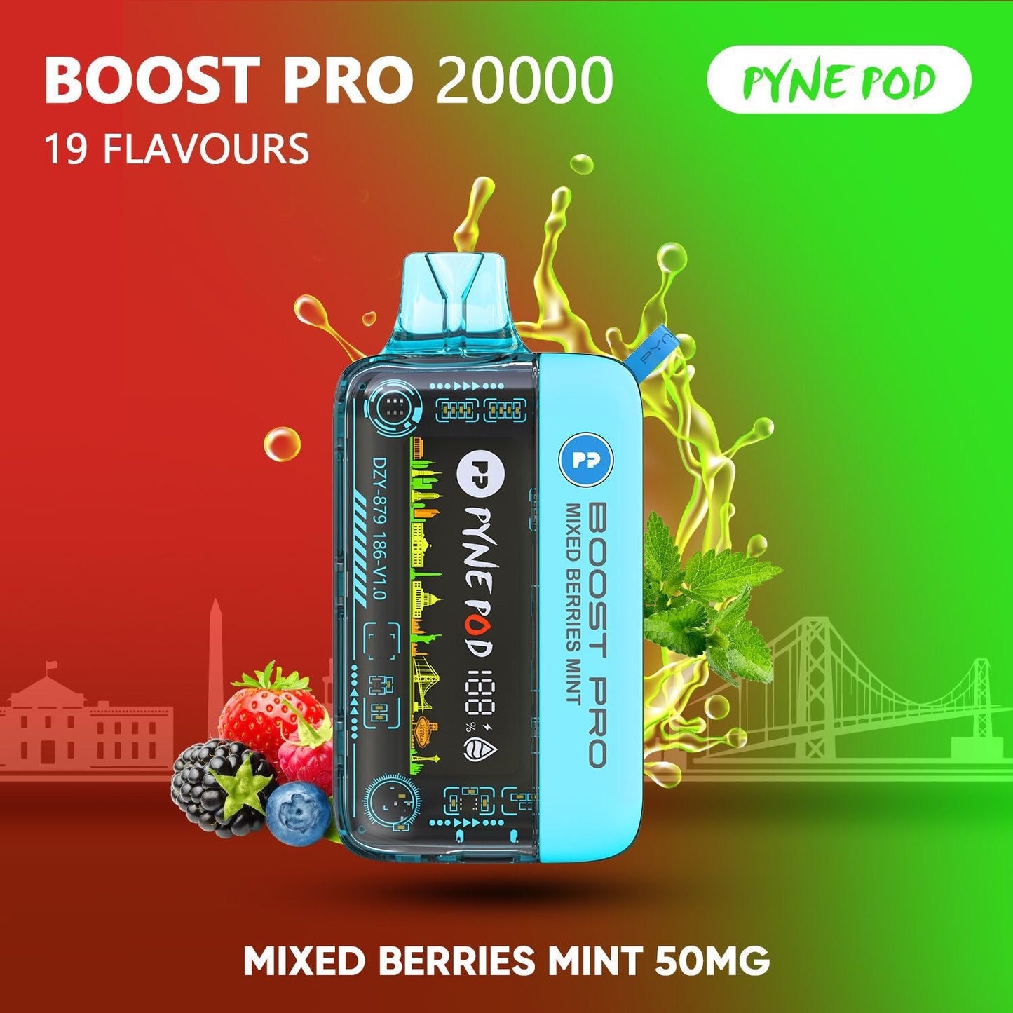 Pyne Pod - Boost Pro 20000 Disposable Pod - 50MG - We Vape