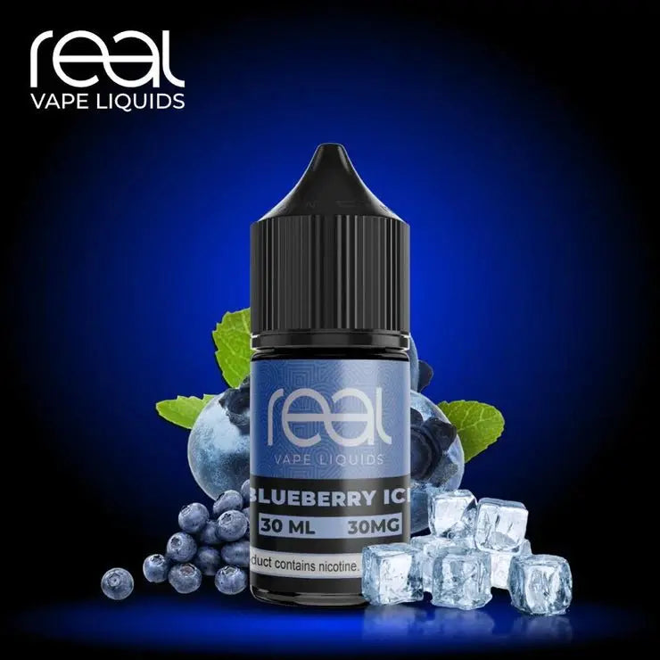 Real Vape Iced Blueberry Ice 30ml (Saltnic) - We Vape