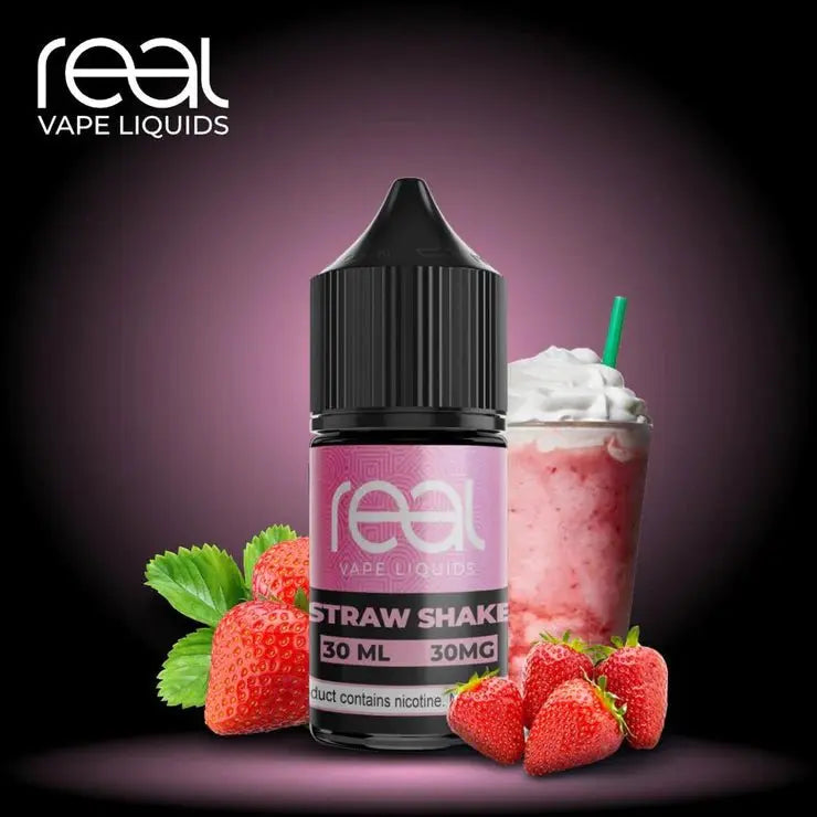 REAL VAPE Straw Shake 30ml (SaltNic) - We Vape
