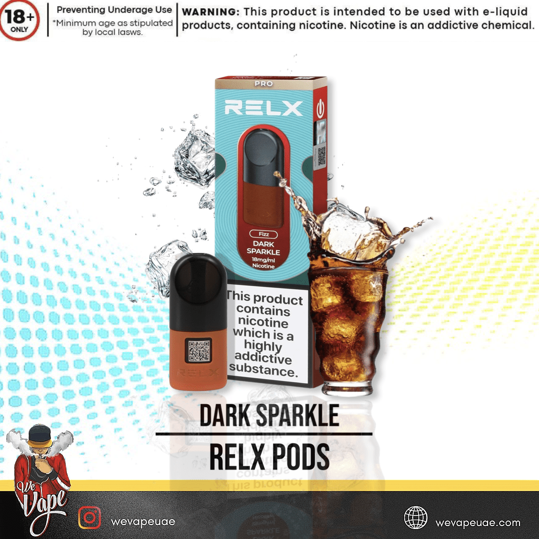 Relx Flavored Pods in dark sparkle flavor (Double Piece) - We Vape