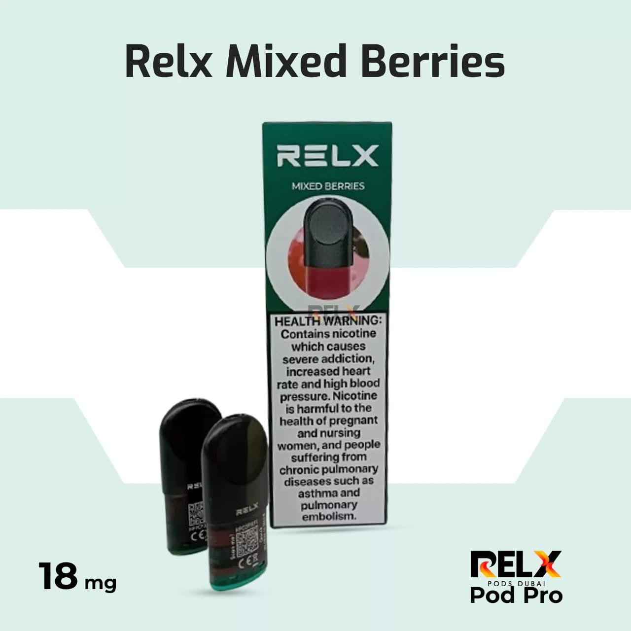 RELX Flavored Pods – Double Pack | Premium Pre - Filled Vape Pods - We Vape