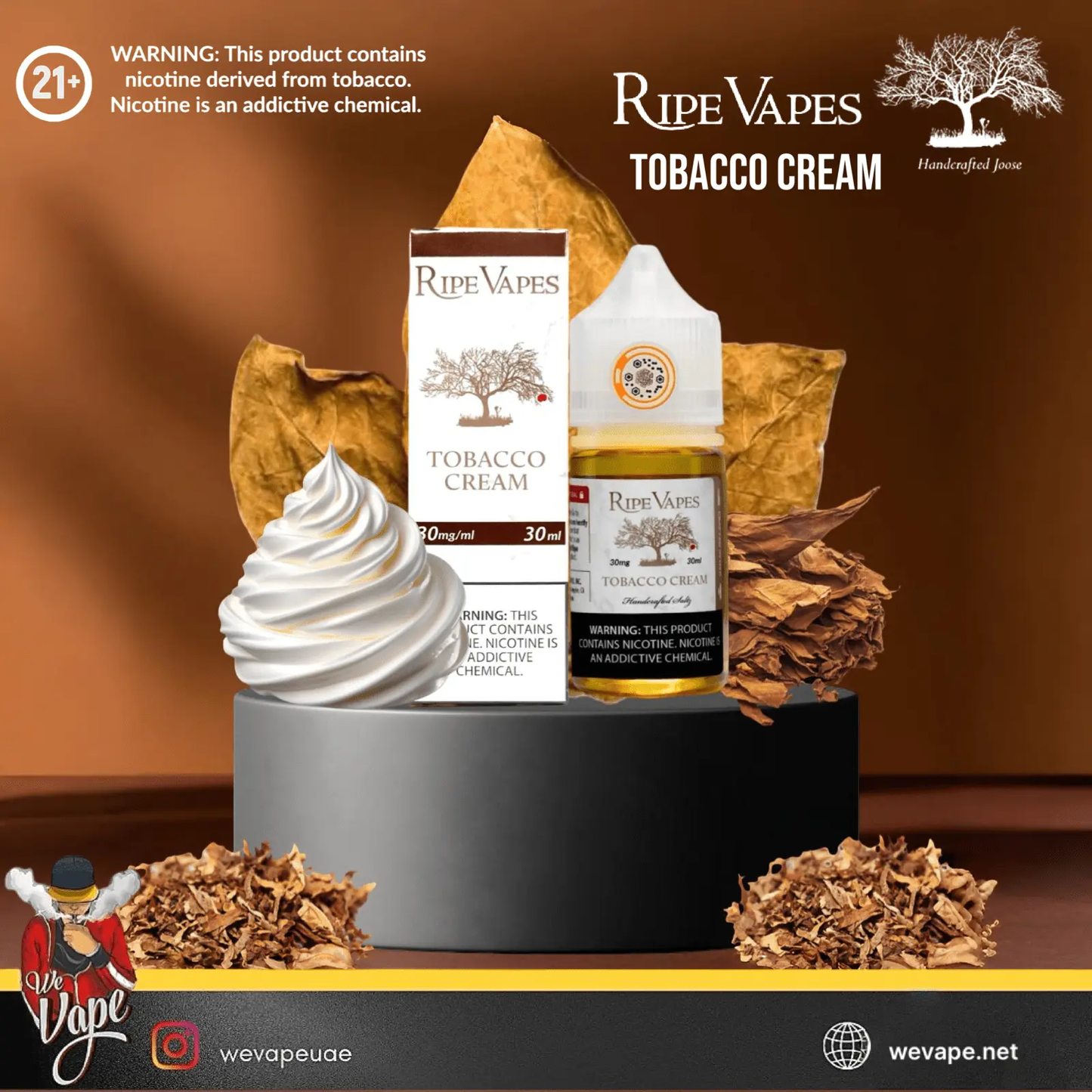 Ripe Vapes Tobacco Cream SaltNic - We Vape