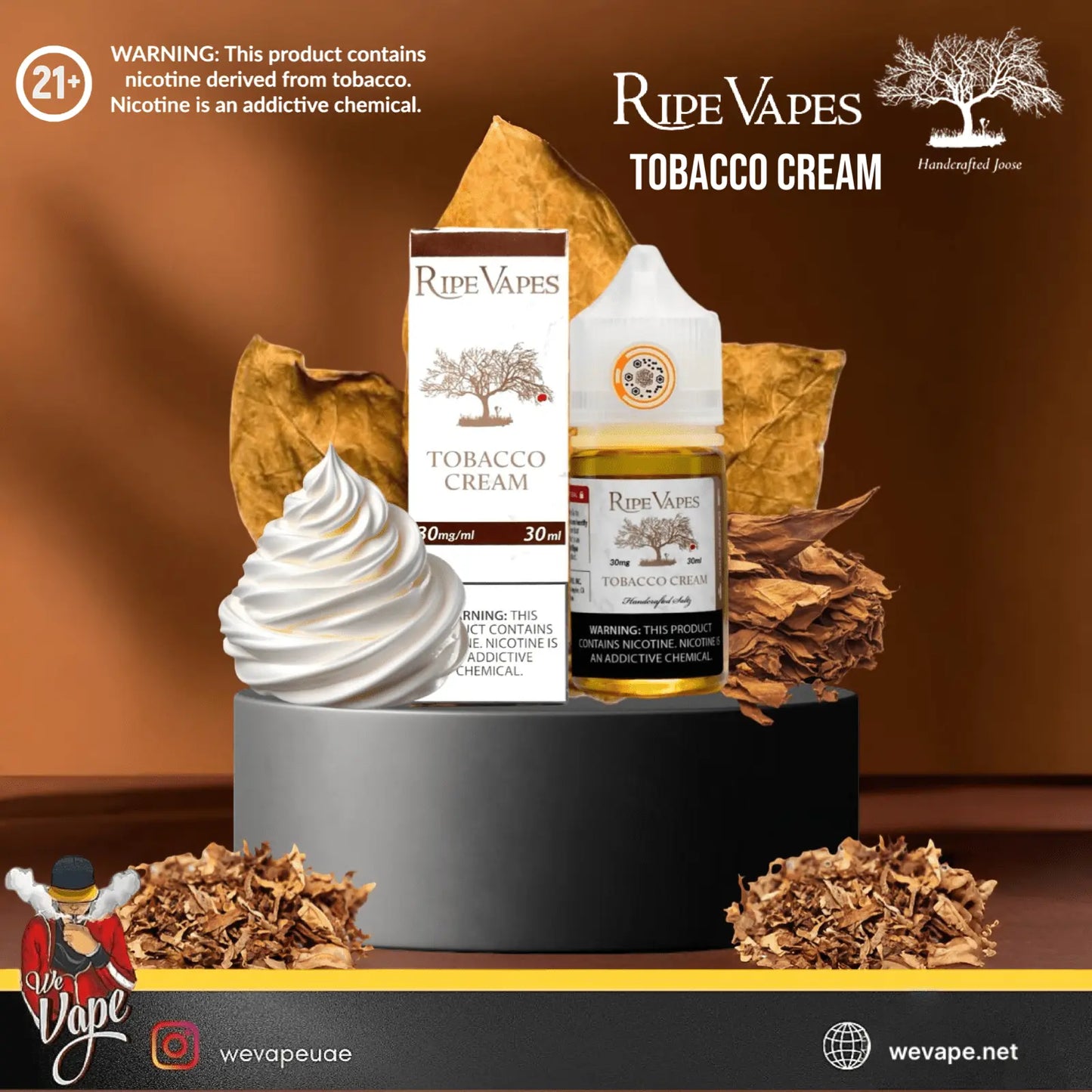 Ripe Vapes Tobacco Cream SaltNic - We Vape