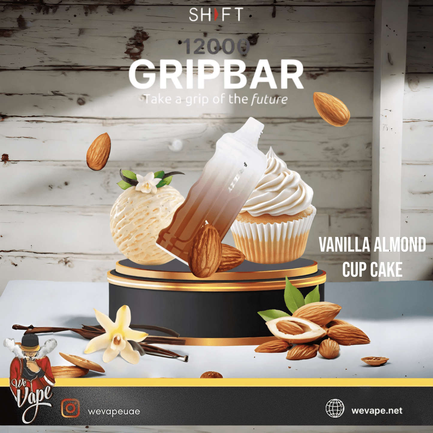 Shift Grip Bar 12000 Puffs Disposable Vape Pod ā 30MG Salt Nicotine | High - Capacity Rechargeable Device - We Vape