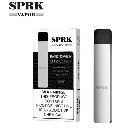 SPRK Vapor Basic Device Pod System Kit with packaging in white background - We Vape , order with us and get free delivery