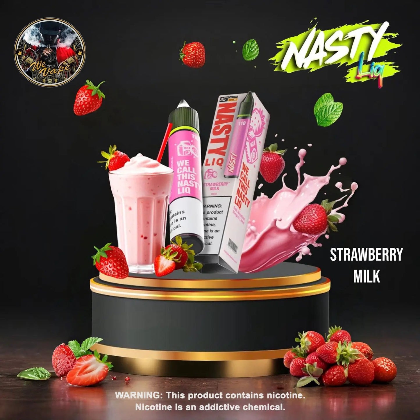 Strawberry Milk by NASTY Liq – Indulge in Creamy Strawberry Bliss - We Vape