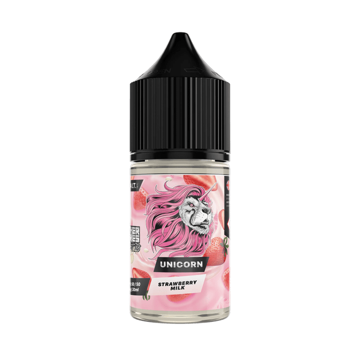 Strawberry Milk - Panther Series Desserts by DR VAPES (Unicorn) Nic Salt – 30MG & 50MG | 30ML in white background - We Vape