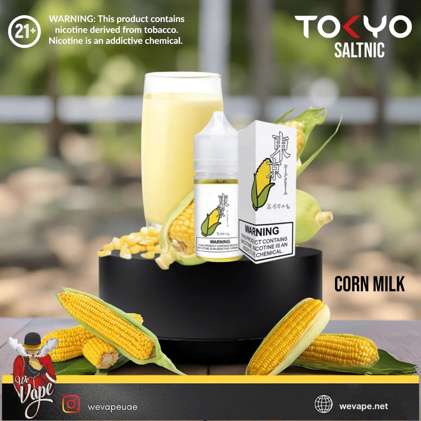 Tokyo Corn Milk 30ML SaltNic β Sweet Creamy Corn Milk E - Liquid - We Vape
