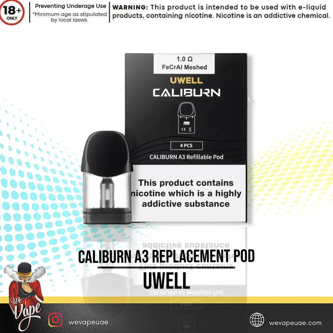 UWELL Caliburn A3 Pod Cartridge 4pcs - We Vape