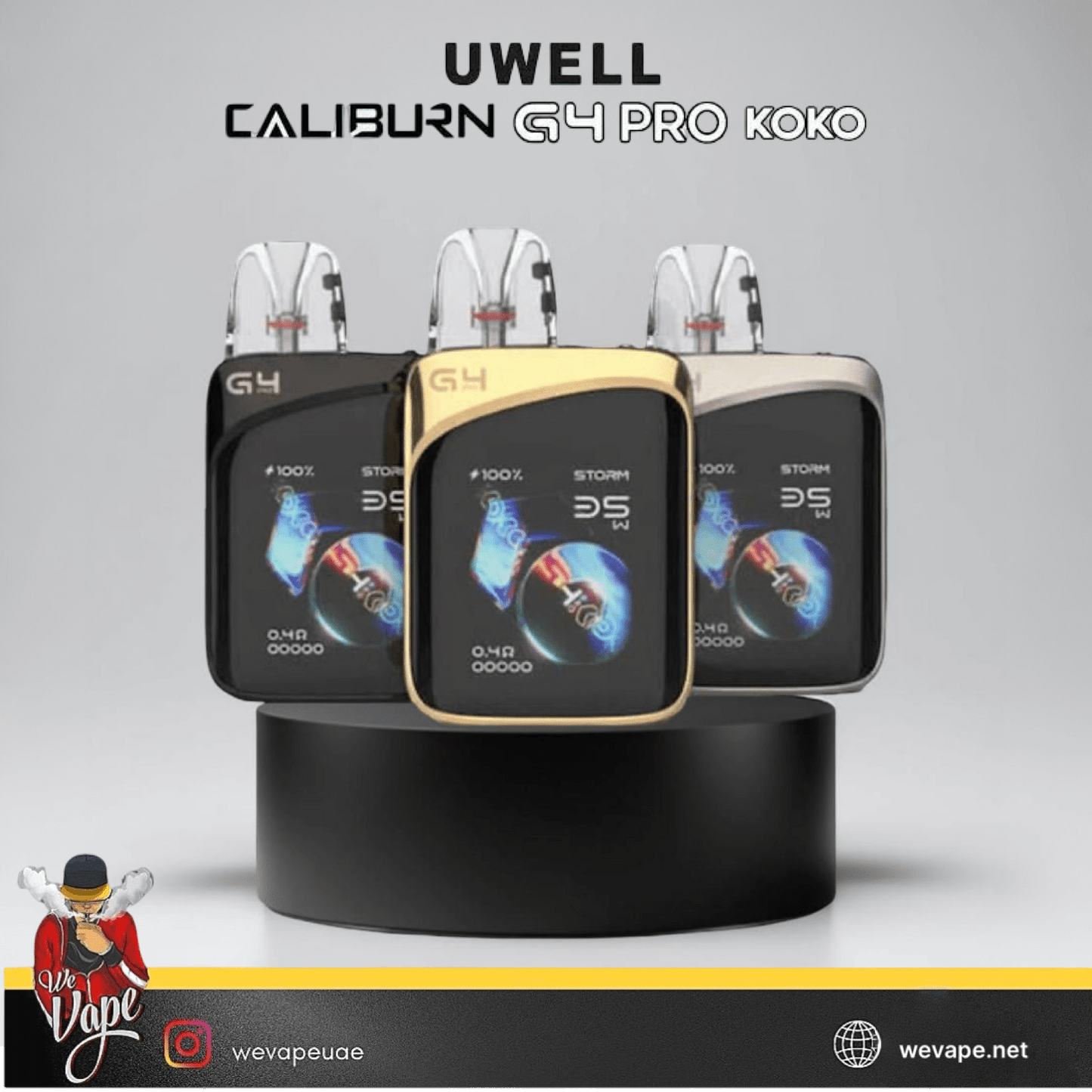 UWELL Caliburn G4 Pro KOKO Pod System Kit – 200mAh - We Vape