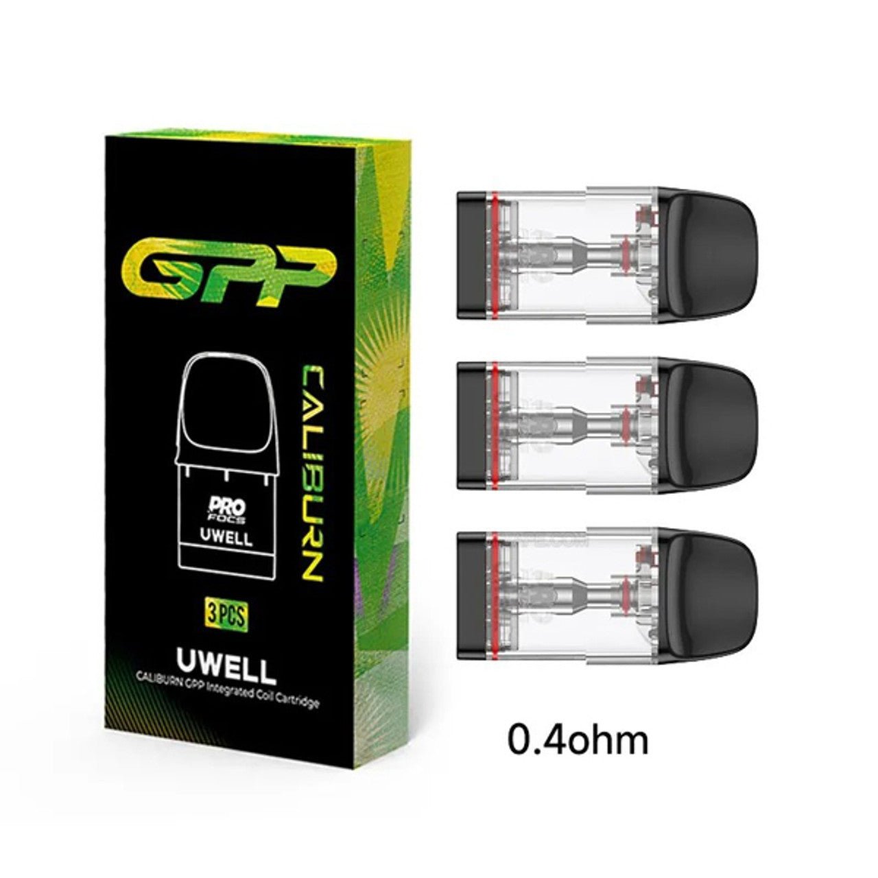 Uwell Caliburn GPP Replacement Pod Cartridge – 2ML Capacity | Leak - Resistant & Magnetic Fit Pods - We Vape