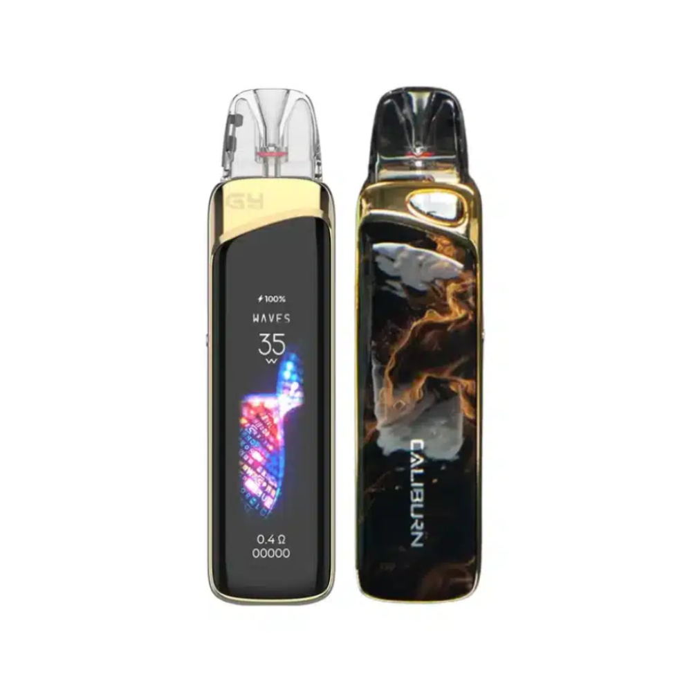 caliburn g4 pro vaping devices on a white background