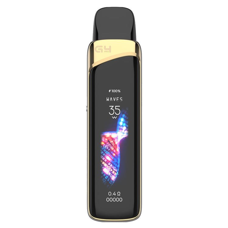 uwell caliburn g4 pro Electronic device with a digital display on a white background