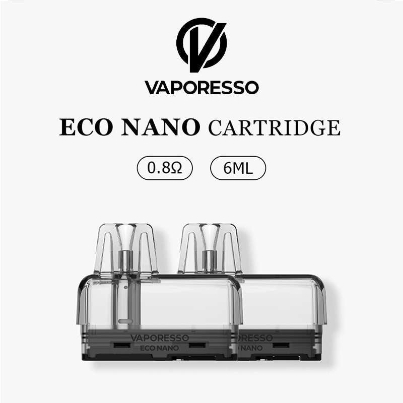 Vaporesso ECO NANO Replacement Pods – 6ml (2pcs) | Long - Lasting Flavor & Smooth MTL Vaping - We Vape