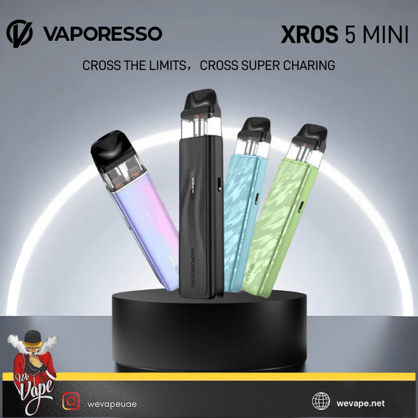 Vaporesso XROS 5 Mini Pod System Kit – Compact, Rechargeable, & Flavorful Vape Device - We Vape
