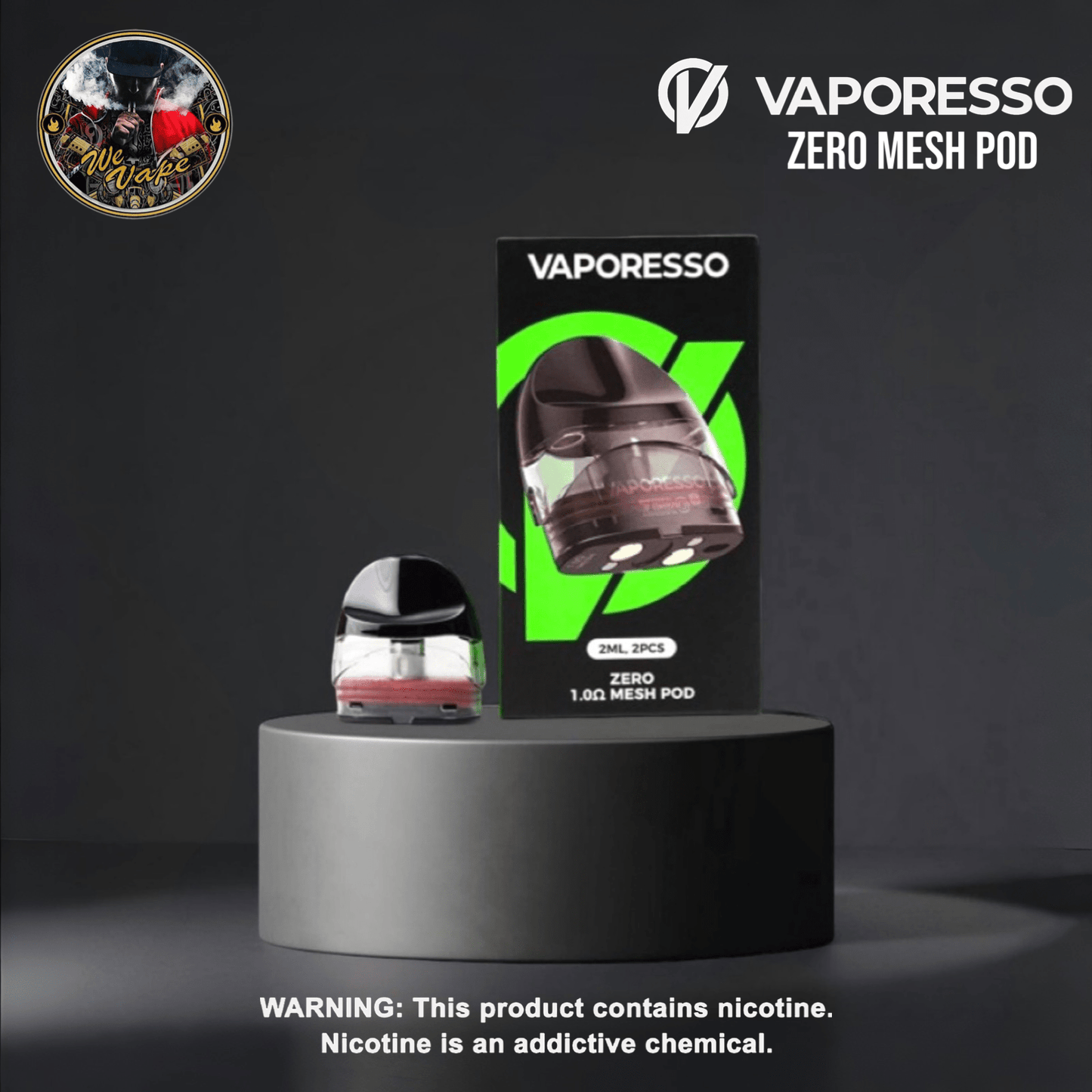 Vaporesso Zero Mesh Pods (2 - Pack) | 1.0Ω & 1.2Ω Mesh Coils | 2mL Refillable Pod Cartridges - We Vape