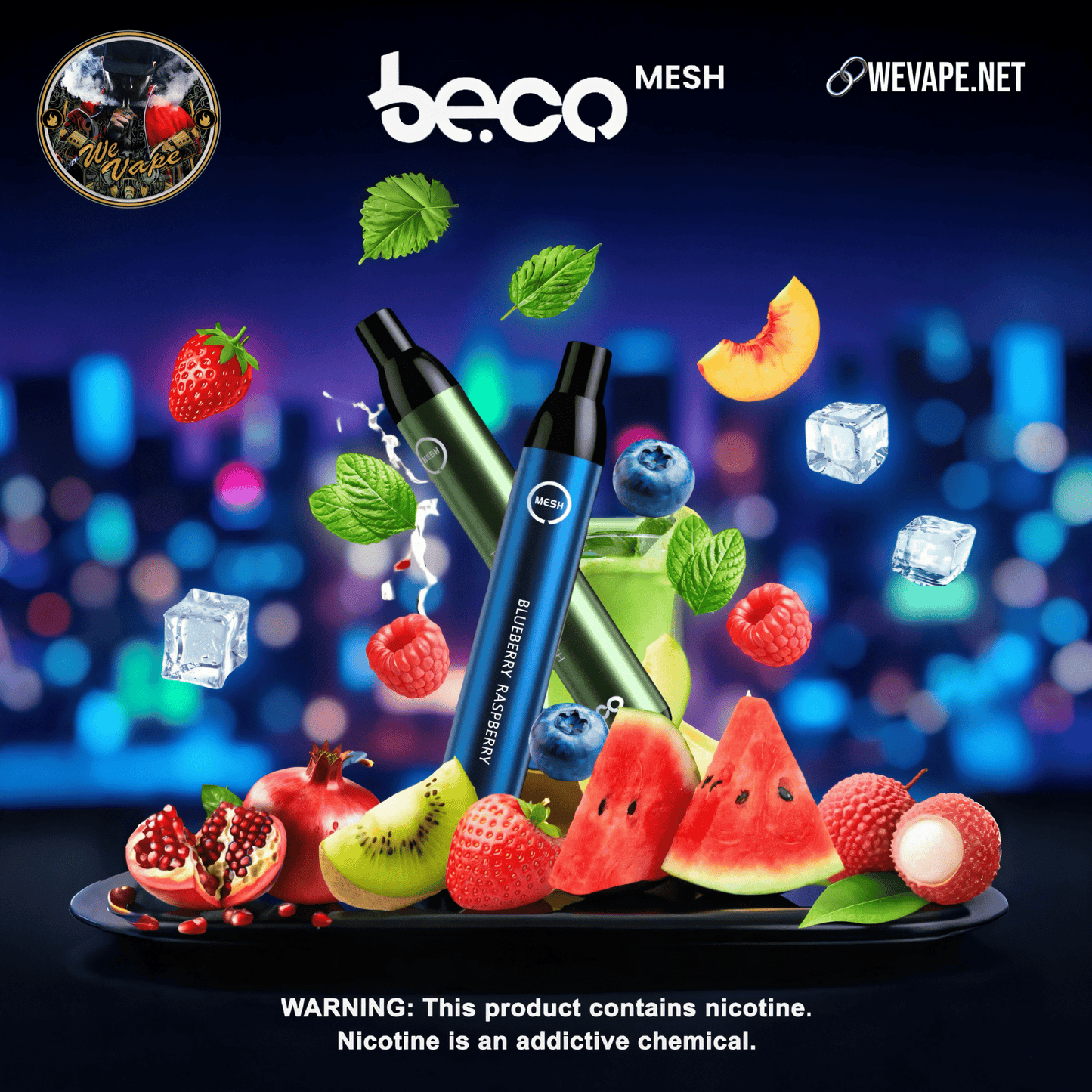 VAPTIO Beco Mesh Disposable Vape Pod – 50mg Nic Salt | Ultra - Smooth Mesh Coil Disposable - We Vape
