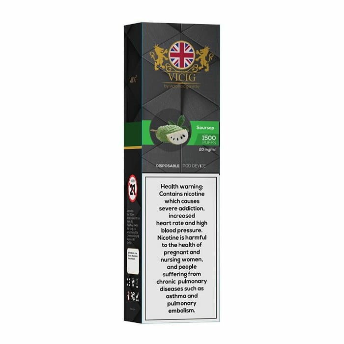VICIG 1500 Puffs Disposable Vape by Victoria Cigarette – Compact & Flavorful Nicotine Device - We Vape