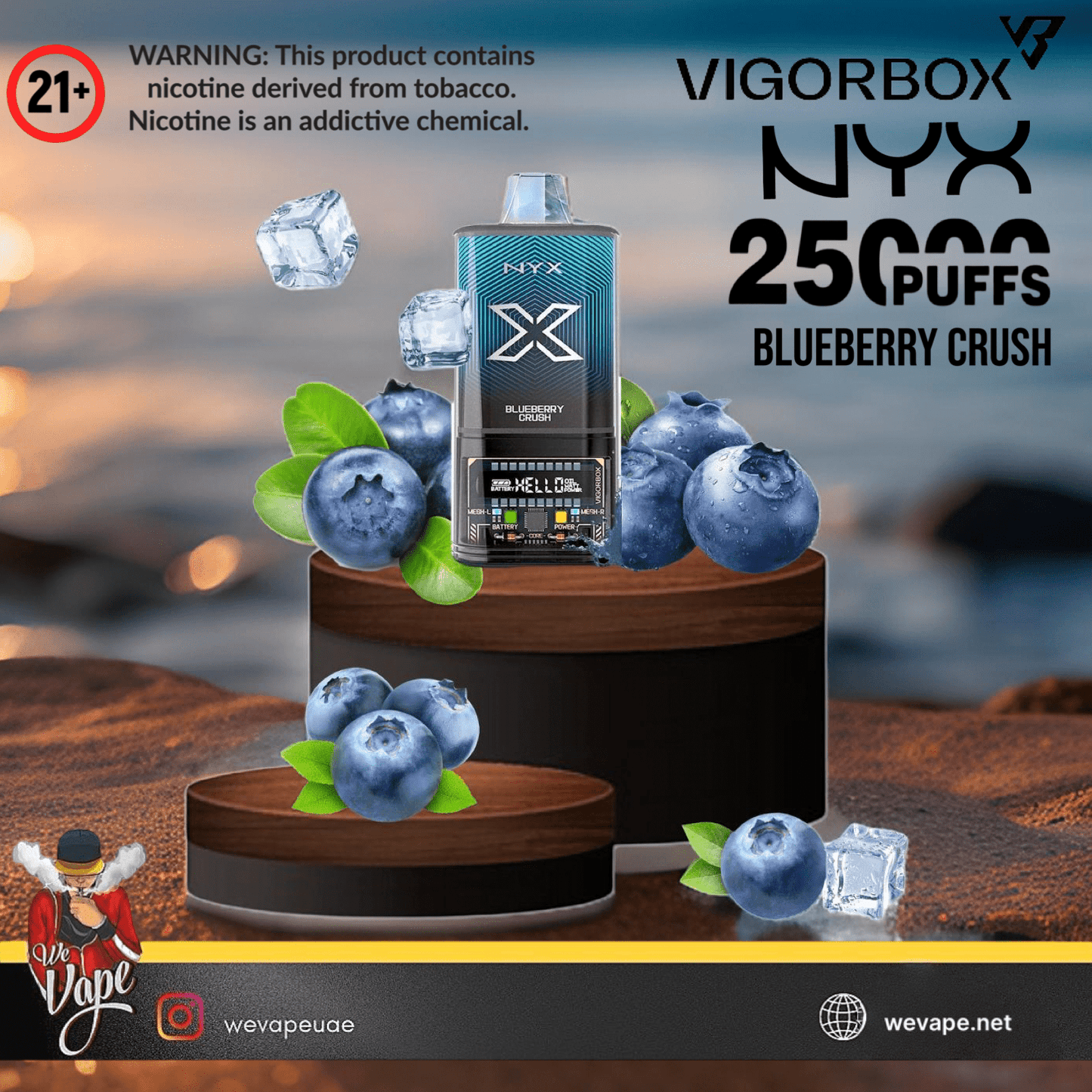 VigorBox NYX 25000 Puffs - Disposable Vape - We Vape