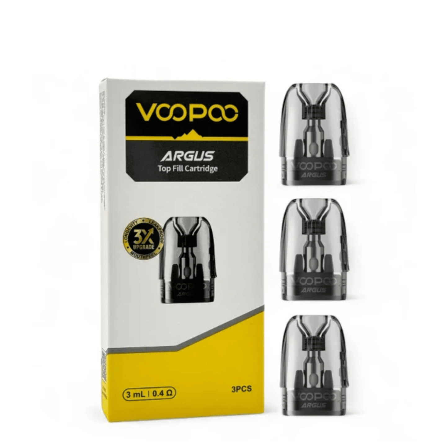 Voopoo Argus Pod Empty Replacement Cartridge – Top - Fill Refillable Pods (2ml / 3pcs) - We Vape