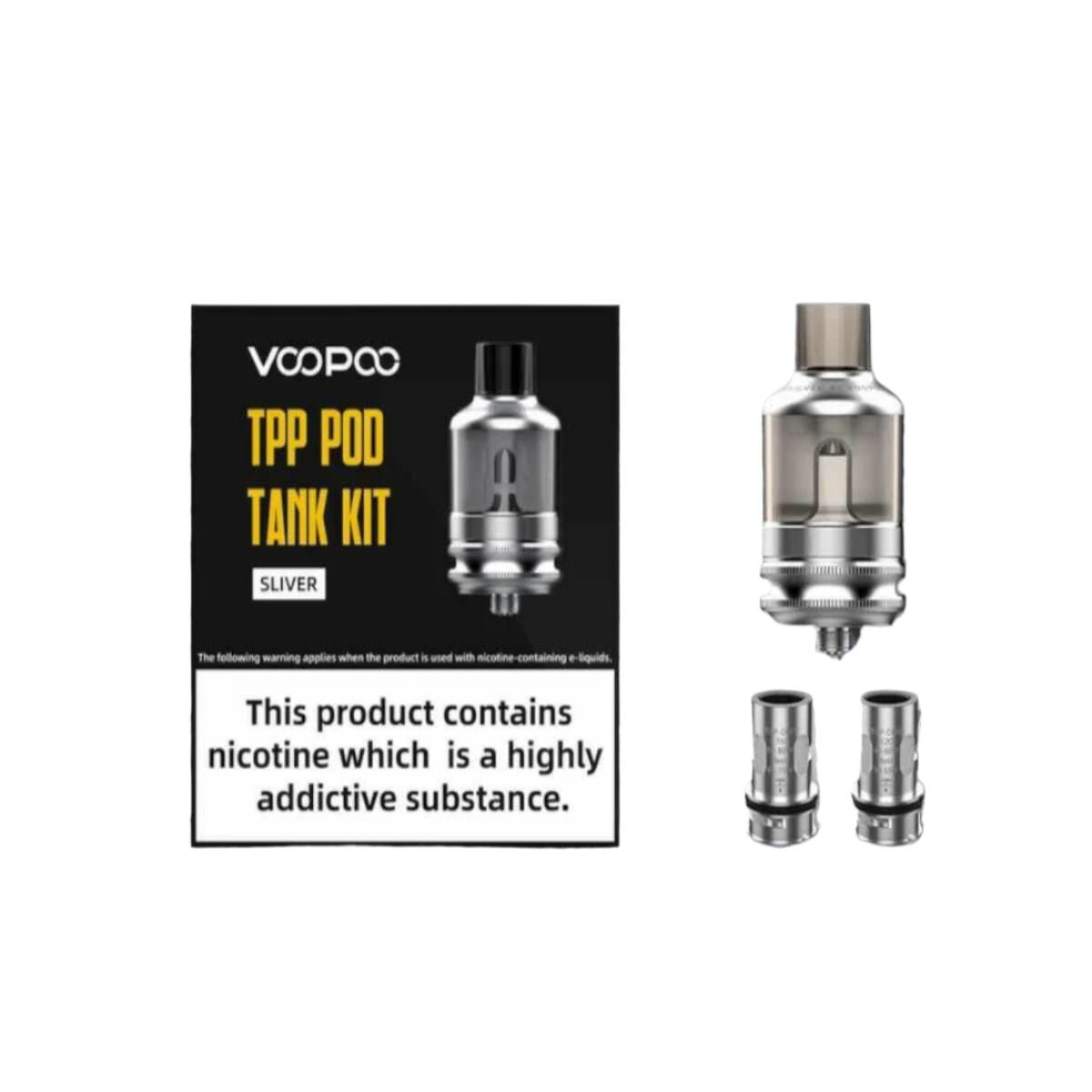 VOOPOO TPP Pod Tank Kit 5.5ML – High - Performance Sub - Ohm Pod Tank with Adjustable Airflow & TPP Coil Compatibility