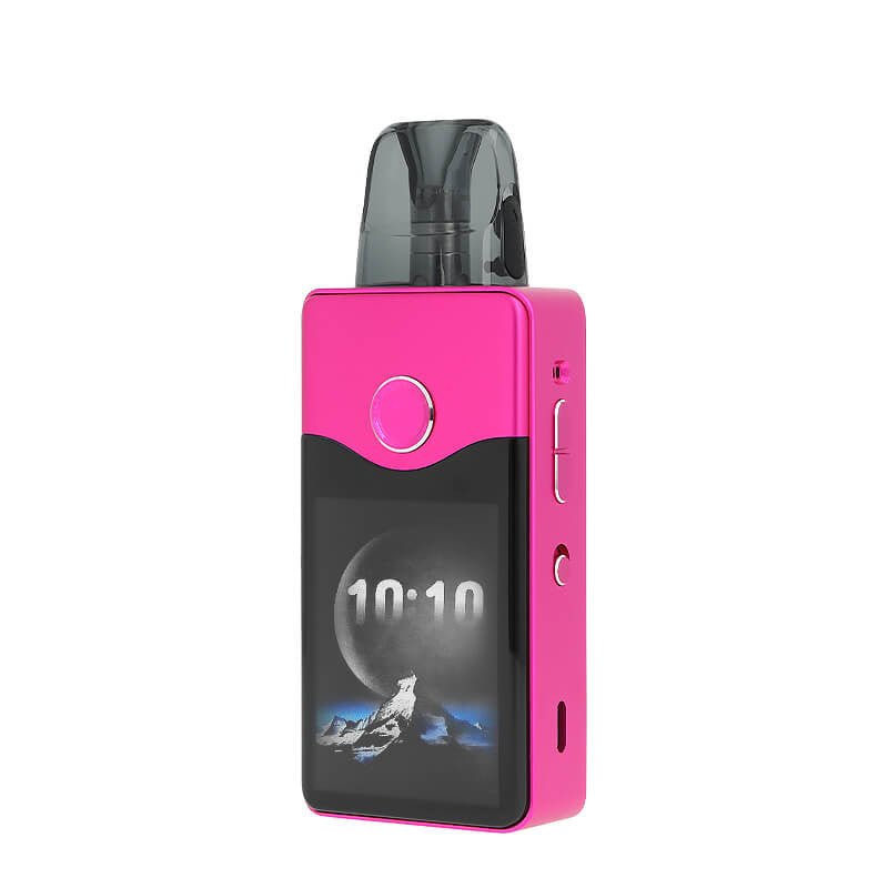 white background Voopoo Vinci E120 Pod System Kit – 40W Refillable Vape with E120 Pods | Compact & Leak - Proof MTL/DTL Vaping in pink color - We Vape