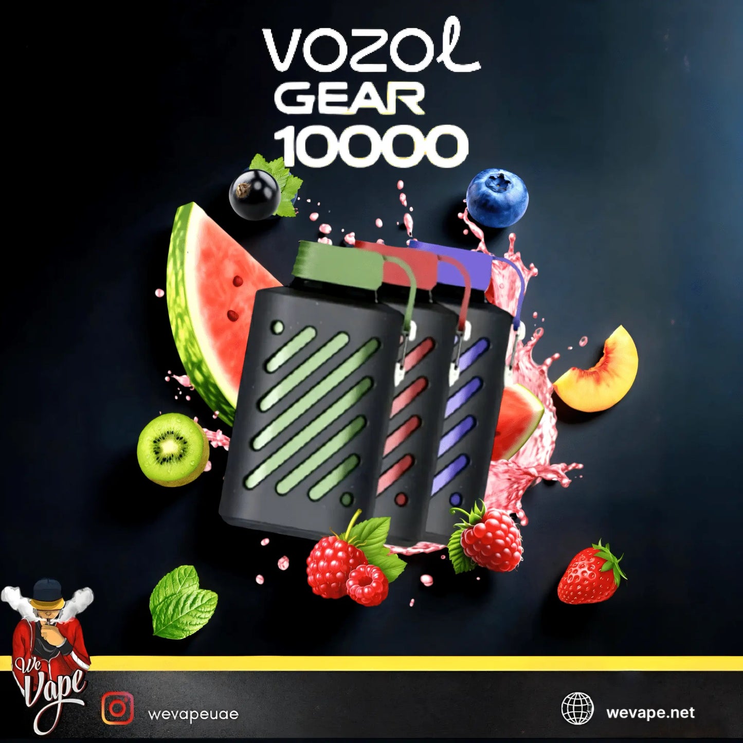 Vozol Gear 10000 Disposable Vape Pod – 10K Puffs (20mg) - We Vape