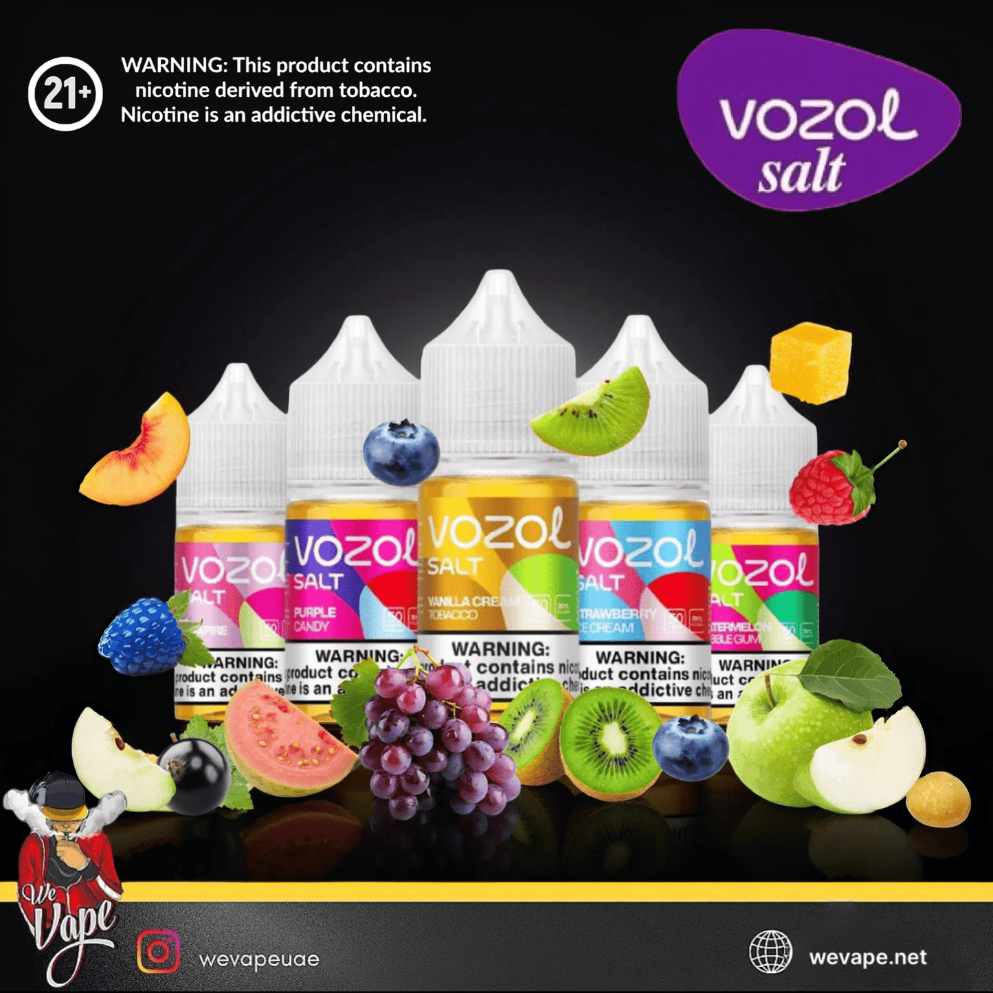 VOZOL Salt Nicotine E - Liquid 30ML - We Vape