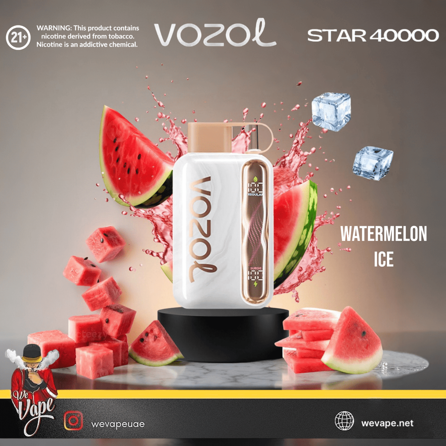 VOZOL STAR 40000 Disposable Vape Pod – 40K Puffs, Dual Mode, Smart Display, USB - C Rechargeable - We Vape