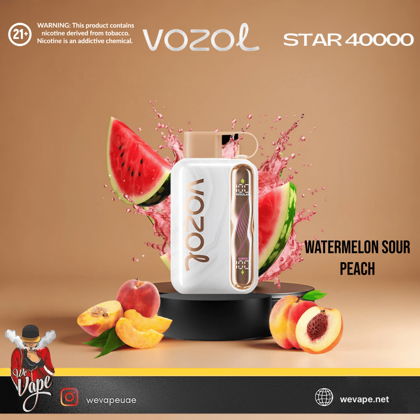 VOZOL STAR 40000 Disposable Vape Pod – 40K Puffs, Dual Mode, Smart Display, USB - C Rechargeable - We Vape
