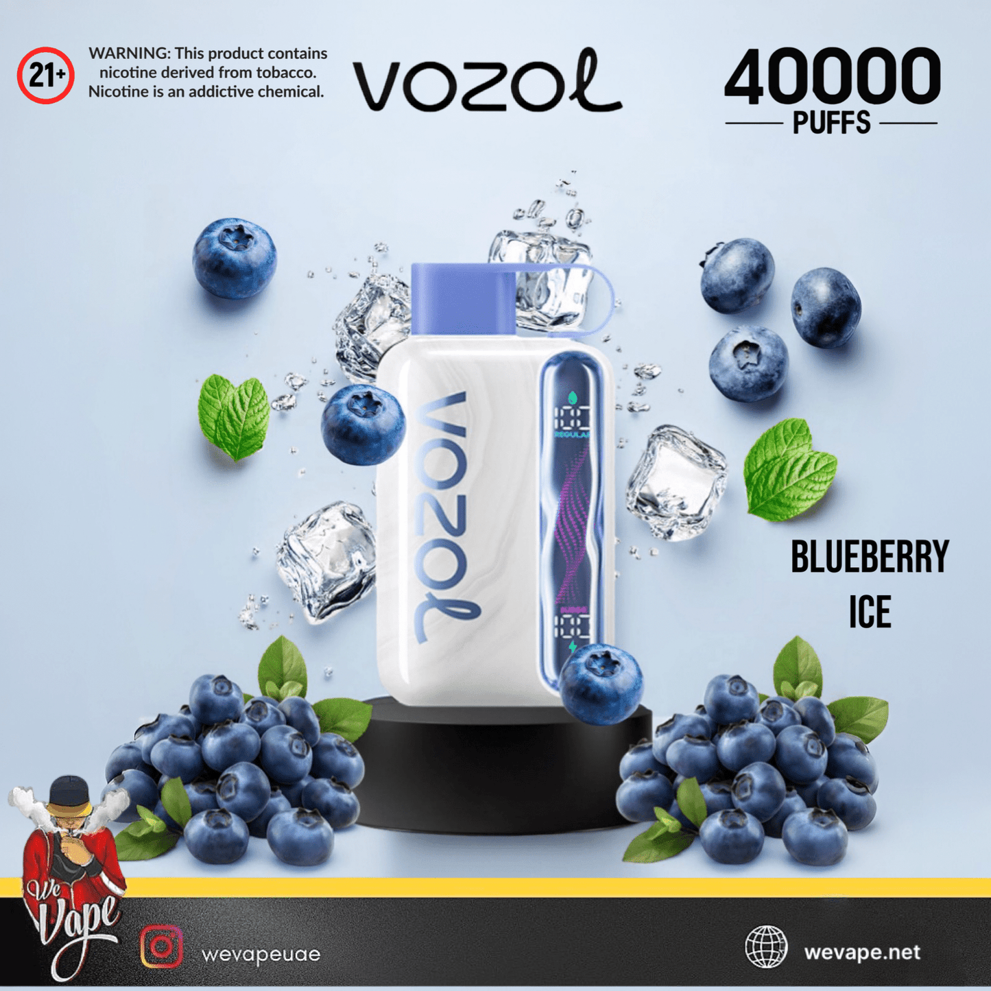 VOZOL STAR 40000 Disposable Vape Pod – 40K Puffs, Dual Mode, Smart Display, USB - C Rechargeable - We Vape