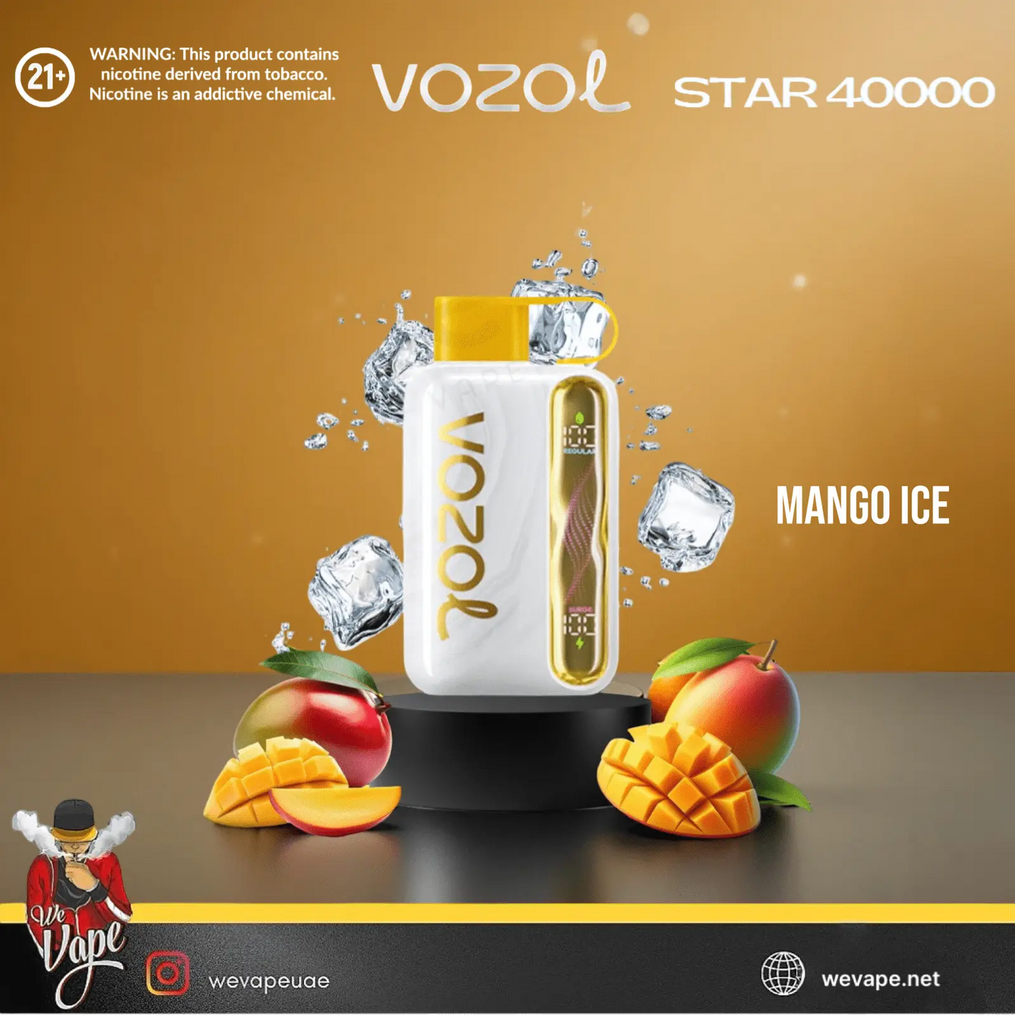 VOZOL STAR 40000 Disposable Vape Pod – 40K Puffs, Dual Mode, Smart Display, USB - C Rechargeable - We Vape