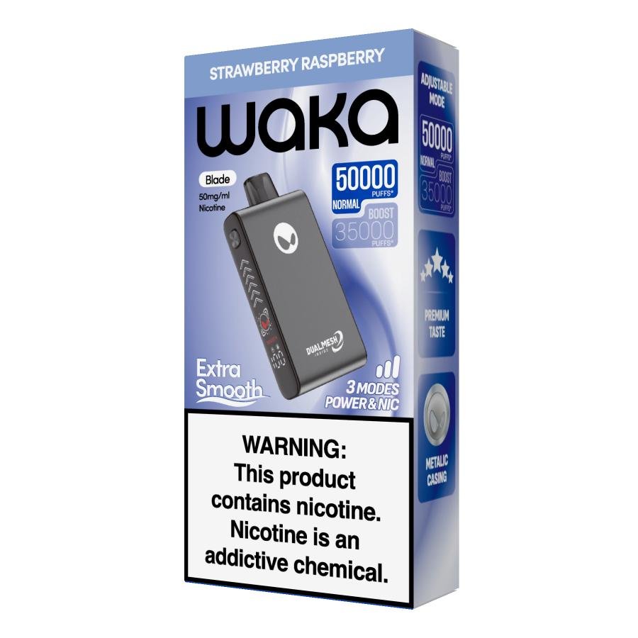 Waka Blade 50000 Puffs – Rechargeable Mesh Coil Disposable Vape Pod Kit - 50mg - We Vape