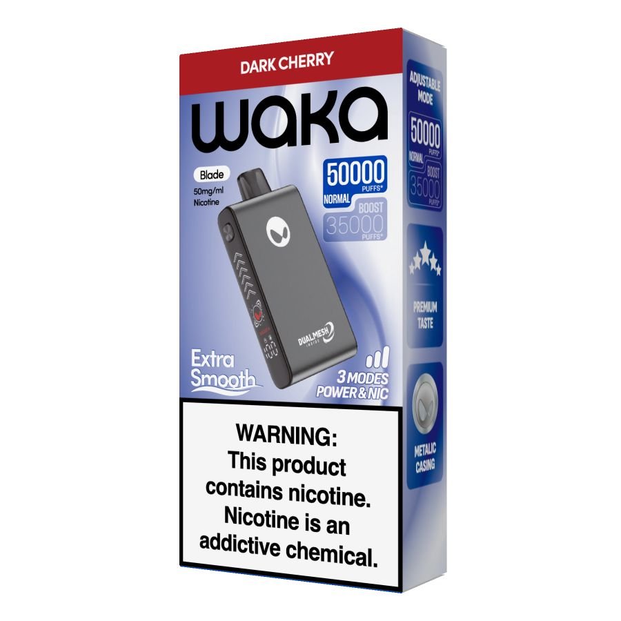Waka Blade 50000 Puffs – Rechargeable Mesh Coil Disposable Vape Pod Kit - 50mg - We Vape