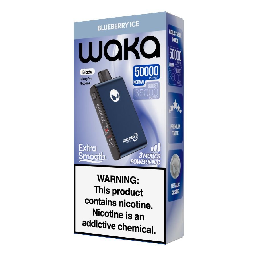 Waka Blade 50000 Puffs – Rechargeable Mesh Coil Disposable Vape Pod Kit - 50mg - We Vape