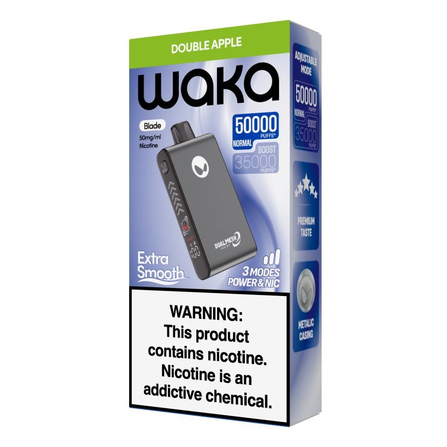 Waka Blade 50000 Puffs – Rechargeable Mesh Coil Disposable Vape Pod Kit - 50mg - We Vape