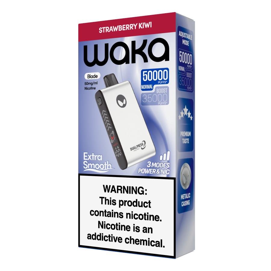 Waka Blade 50000 Puffs – Rechargeable Mesh Coil Disposable Vape Pod Kit - 50mg - We Vape