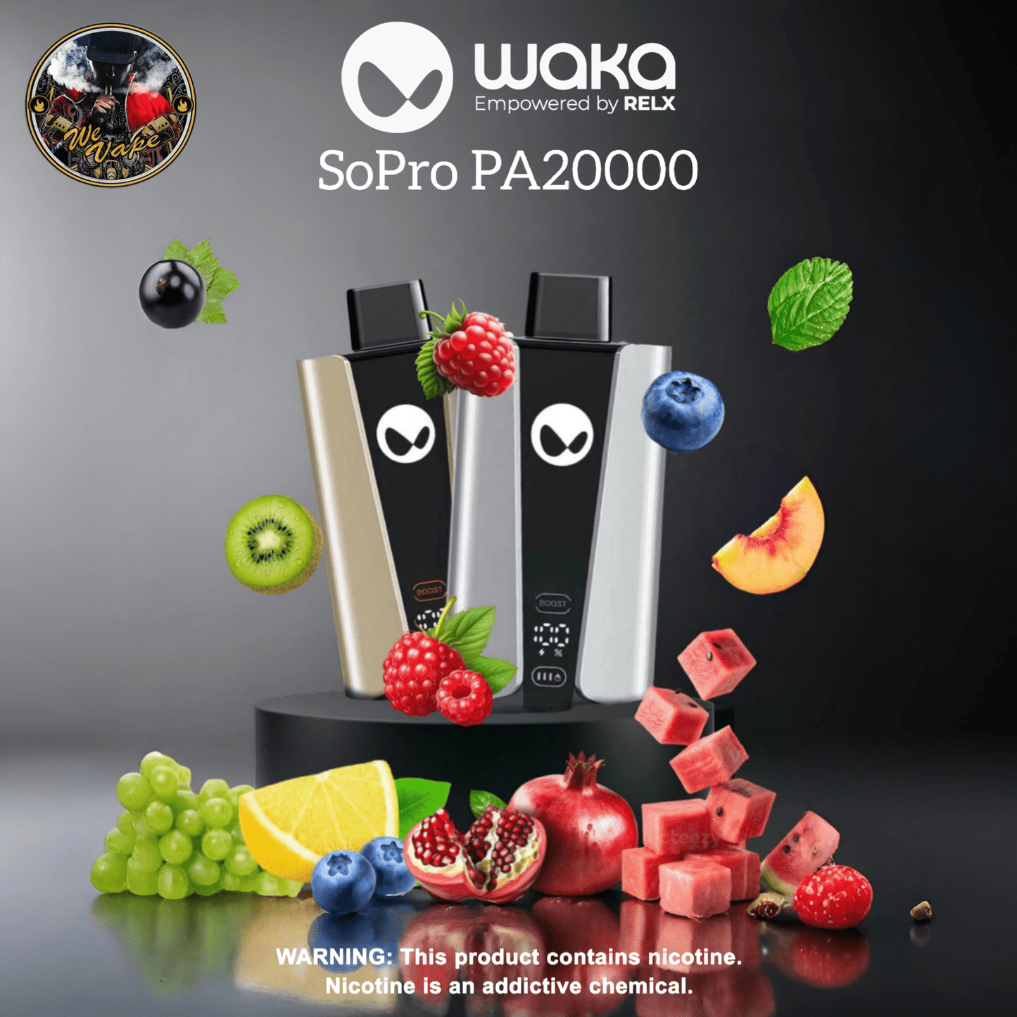 WAKA SoPro 20000 Disposable Vape Pod – Dual Mode, 20000 Puffs, - We Vape