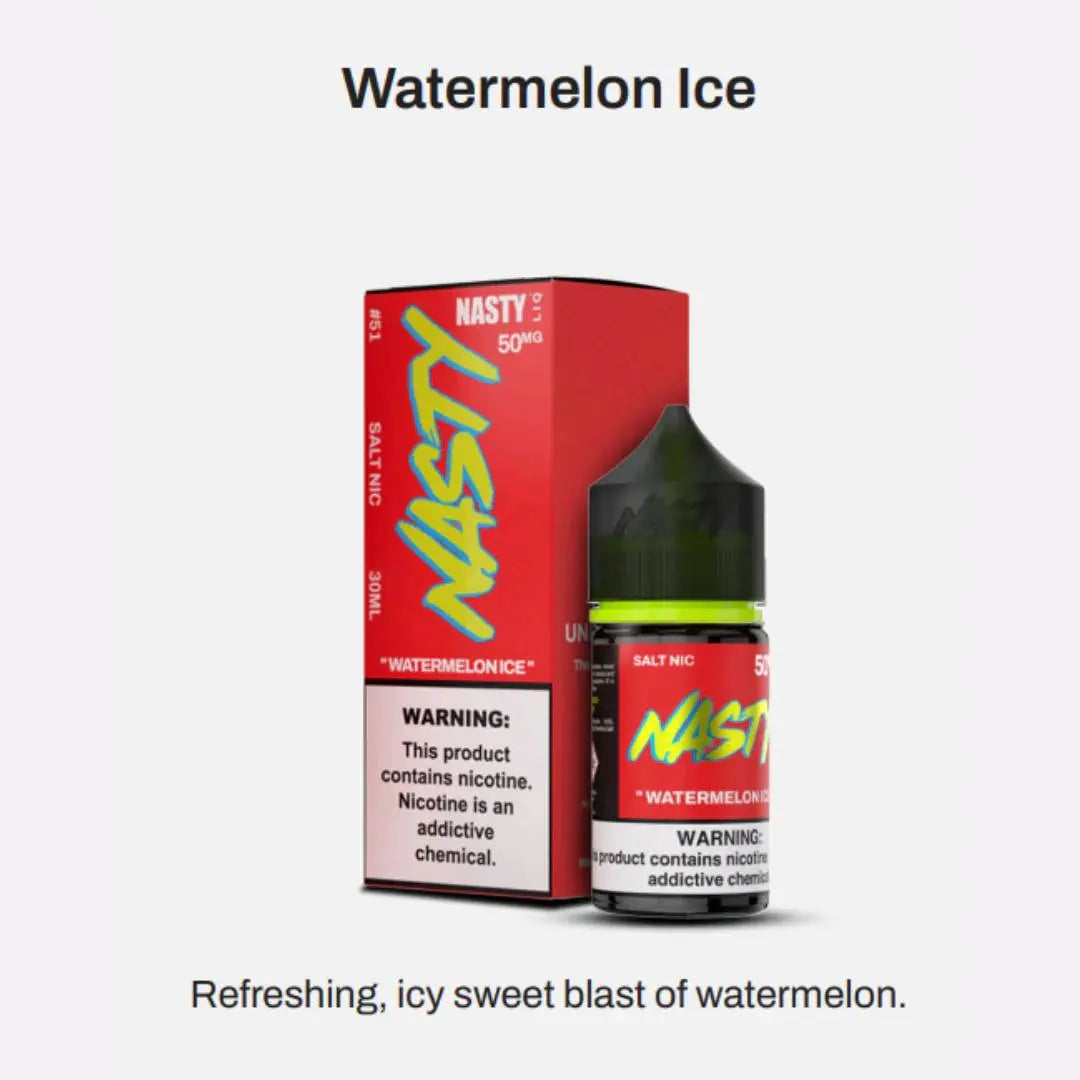 Watermelon Ice by Nasty Juices (Saltnic) - We Vape