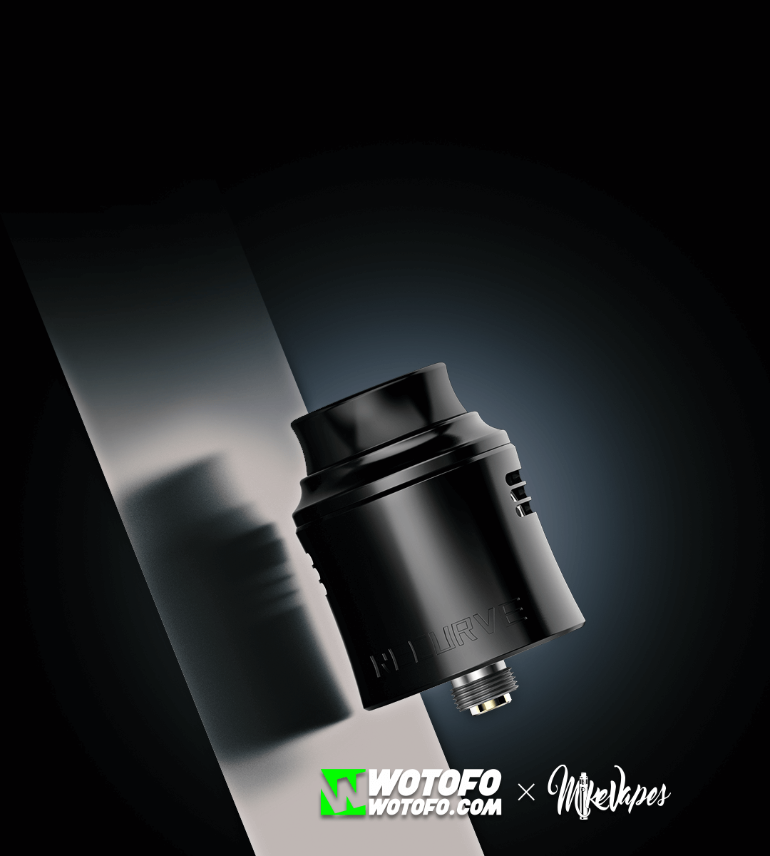 Wotofo Recurve Dual RDA – 24mm Rebuildable Dripping Atomizer for Dual Coil Builds & Precision Side Airflow - We Vape