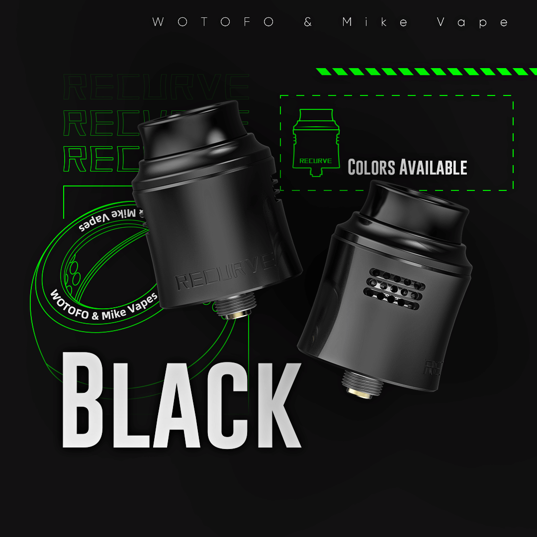 Wotofo Recurve Dual RDA – 24mm Rebuildable Dripping Atomizer for Dual Coil Builds & Precision Side Airflow - We Vape