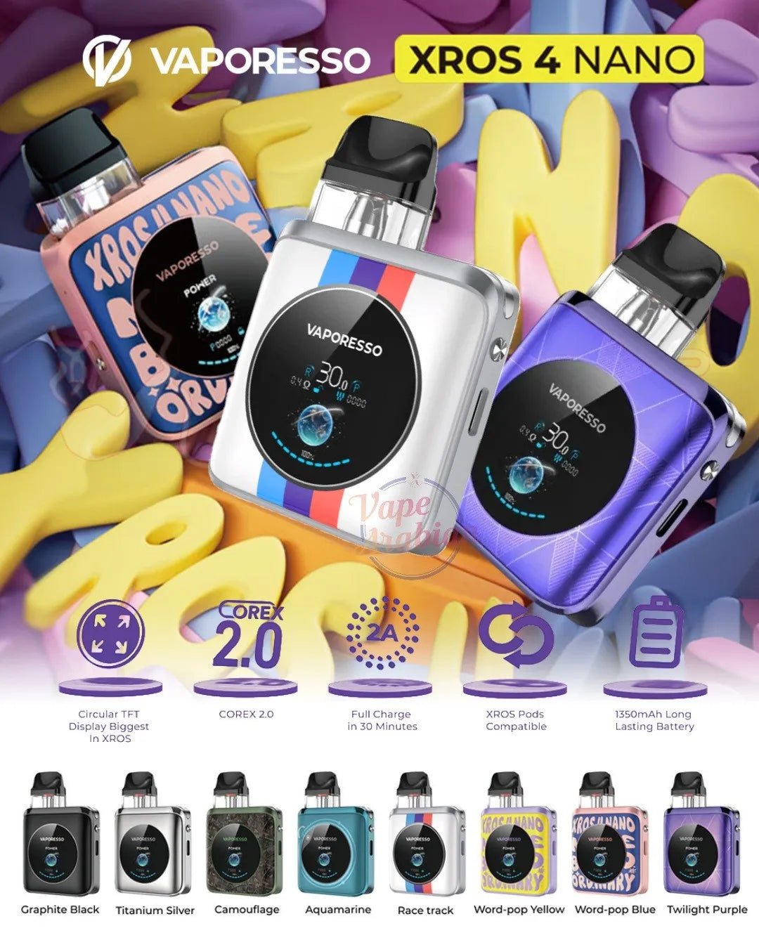 XROS 4 Nano Pod System By Vaporesso - We Vape