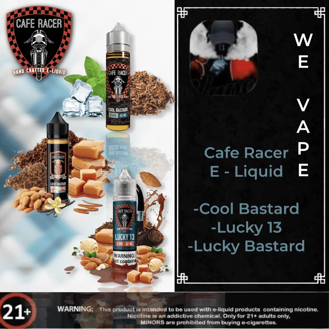 Cafe Racer E - Liquid ( ON SALE !!! ) - We Vape