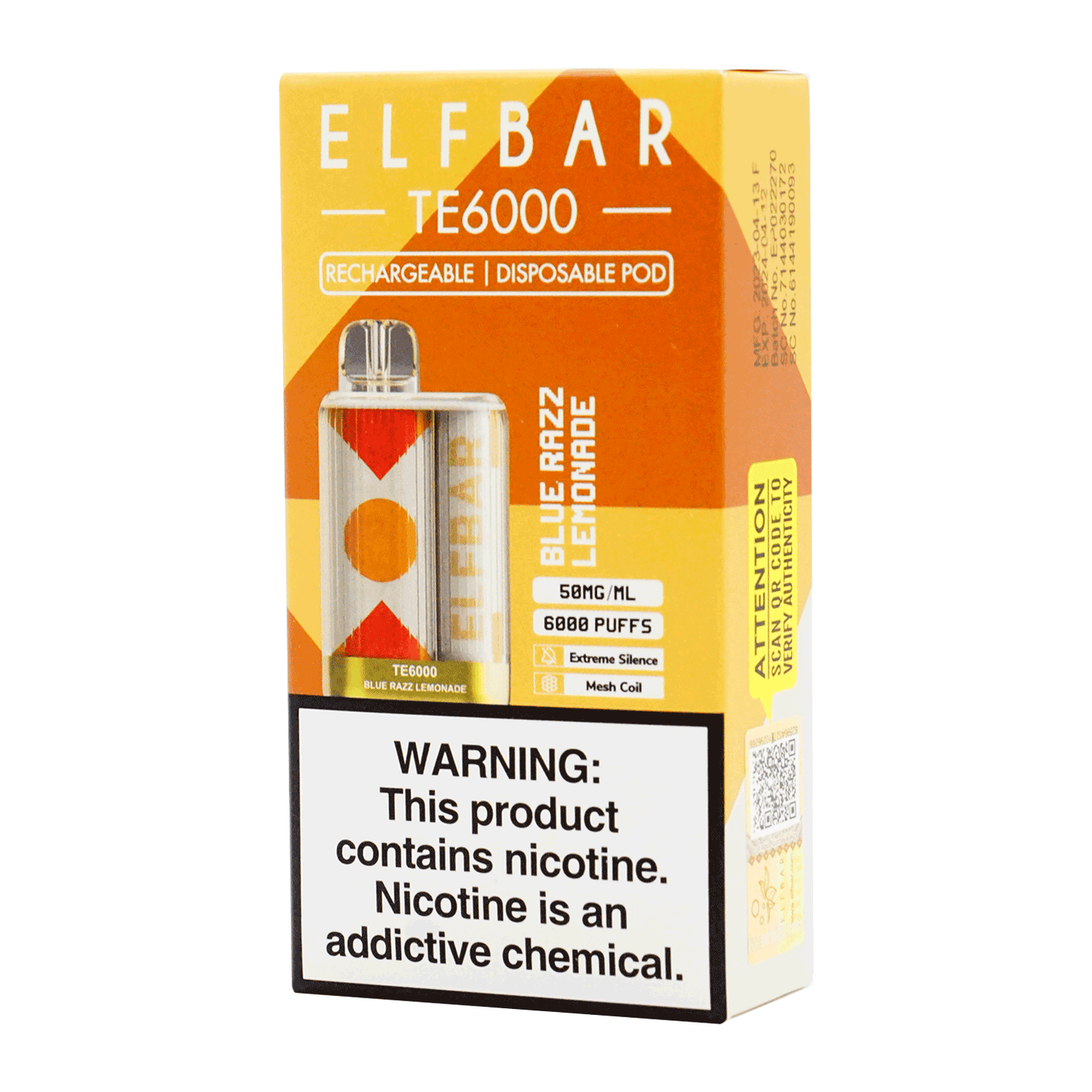 Elf Bar TE 6000 Puffs Disposable Vape - We Vape