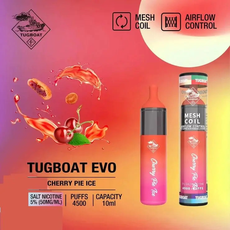 Tugboat EVO 4500 Puffs Disposable Vape ā Long - Lasting Rechargeable Pod - We Vape