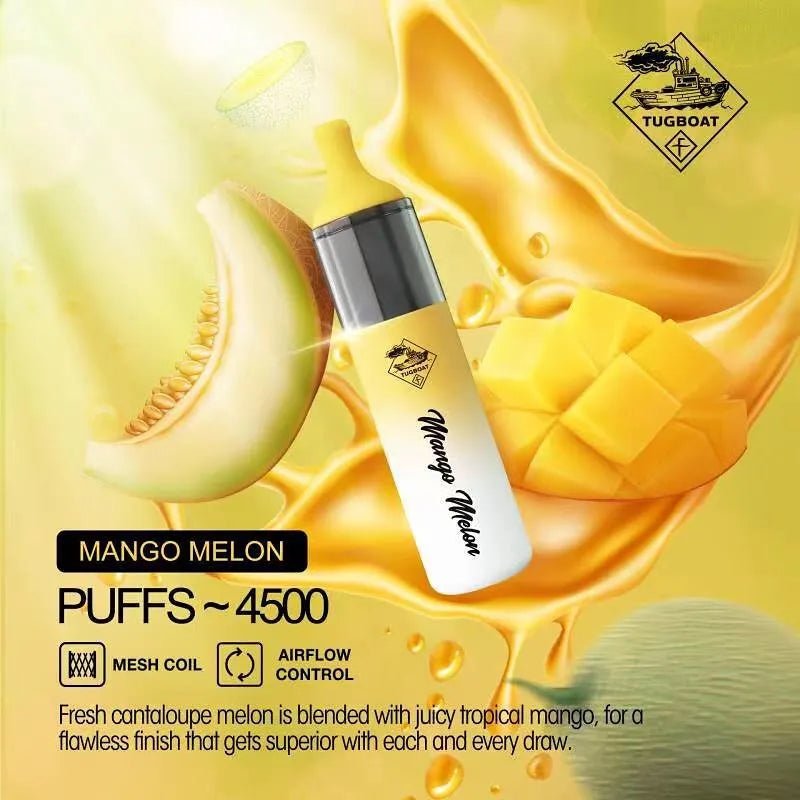 Tugboat EVO 4500 Puffs Disposable Vape – Long - Lasting Rechargeable Pod - We Vape