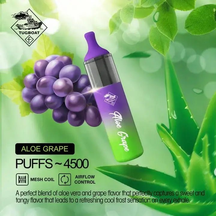 Tugboat EVO 4500 Puffs Disposable Vape – Long - Lasting Rechargeable Pod - We Vape