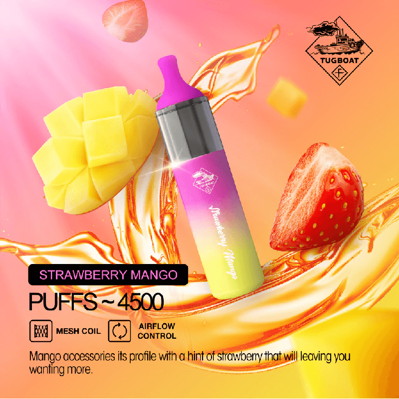 Tugboat EVO 4500 Puffs Disposable Vape – Long - Lasting Rechargeable Pod - We Vape